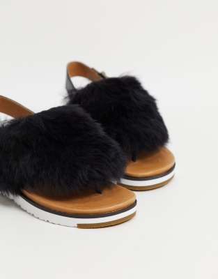 ugg holly fur slingback