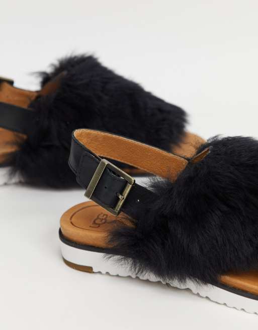 Ugg holly fur slingback new arrivals