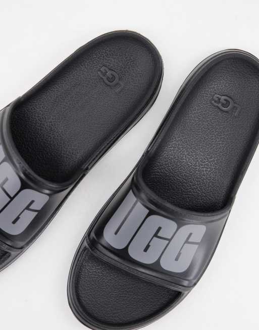 UGG logo slides in black | ASOS