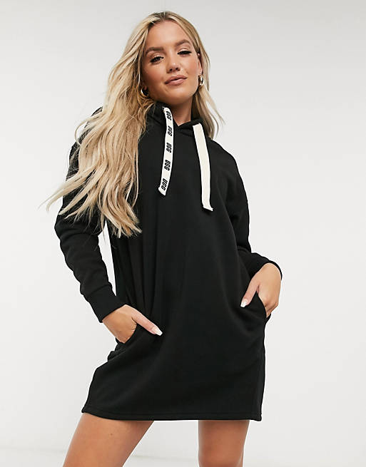UGG Lucille hoodie dress in black | ASOS