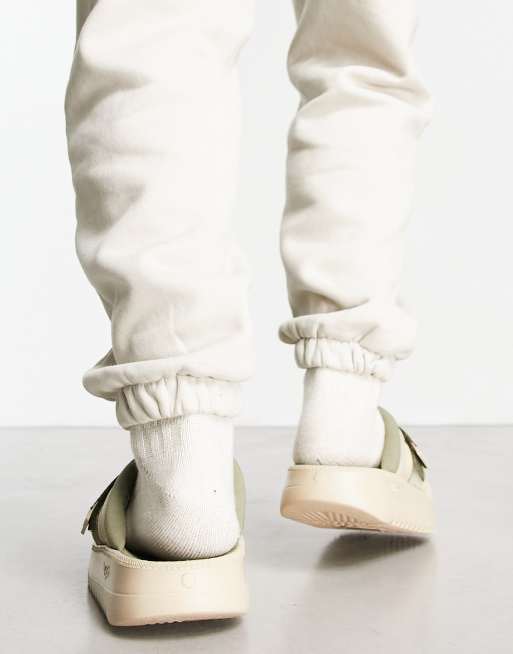 UGG Maxxer strap sliders in moss green | ASOS display picture 3
