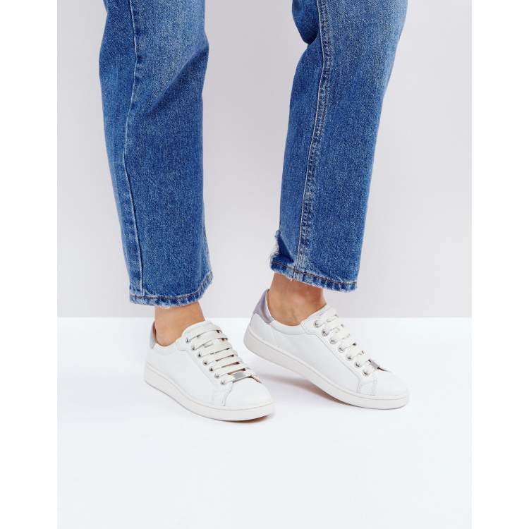 UGG Milo White Leather Trainers ASOS