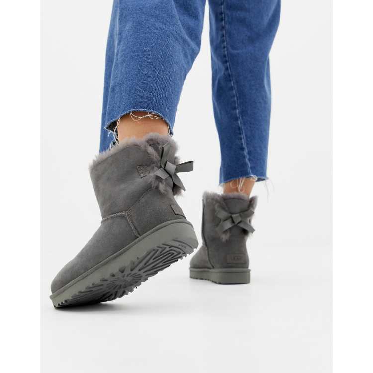 Grey uggs with clearance bows