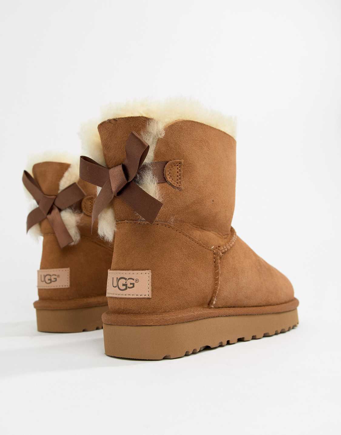 UGG Bailey Bow Mini Chestnut