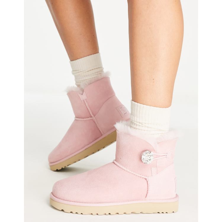 Pink ugg boots best sale