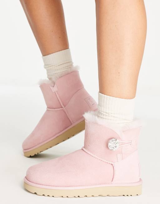 Pink ugg deals booties