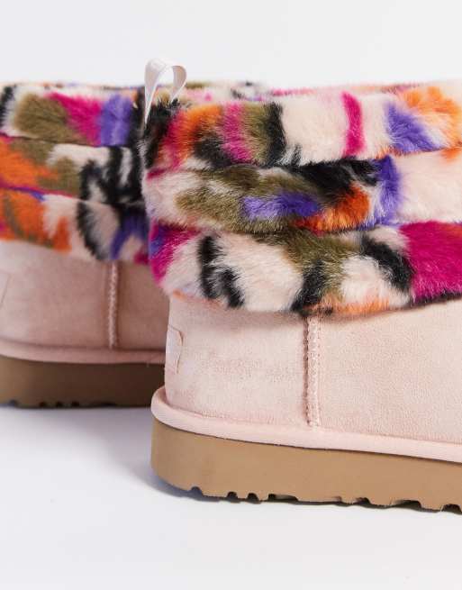 Women's fluff mini hot sale quilted boots