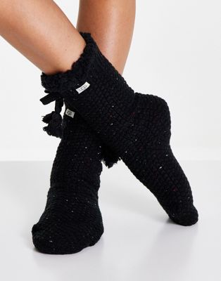 Ugg Nessie fleece lined socks in black
