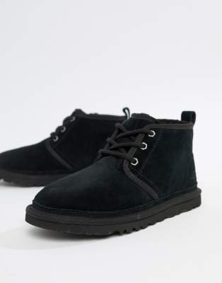 ugg neumel black lace up ankle boots