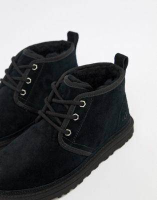 UGG Neumel Black Lace Up Ankle Boots | ASOS