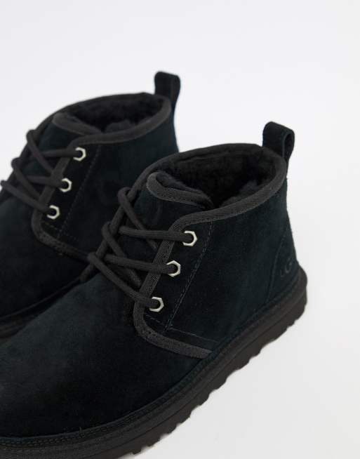 UGG Neumel Black Lace Up Ankle Boots