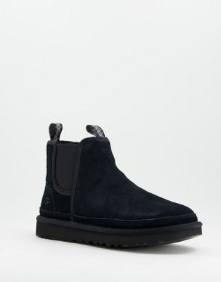 Chaussures, bottes et baskets UGG - Neumel - Bottines Chelsea en peau de mouton - Noir