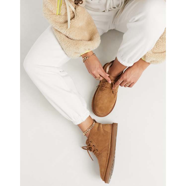 UGG Neumel Chestnut Lace Up Ankle Boots