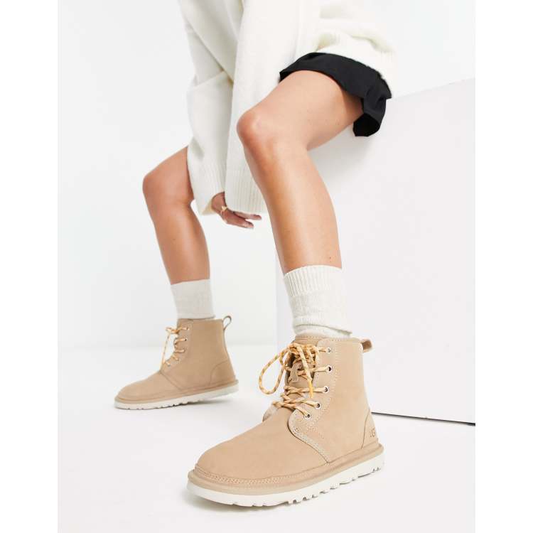 UGG Neumel high heritage boots in sand ASOS
