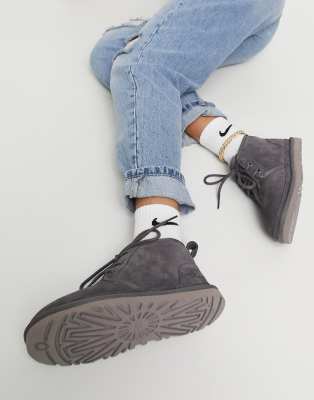 grey ugg boots with laces