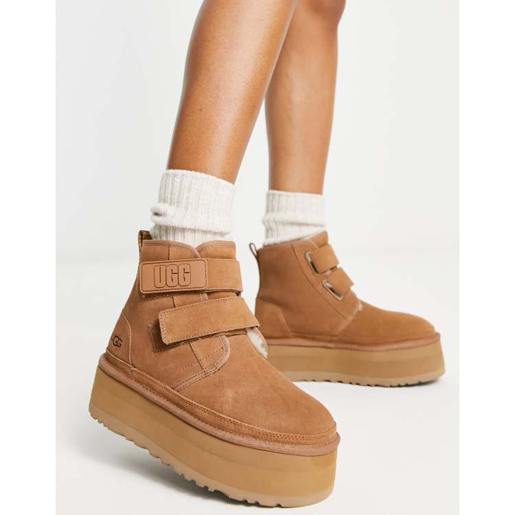 UGG NEUMEL Platform ブラウン 23.0 UGG Neumel platform boots in chestnut | ASOS