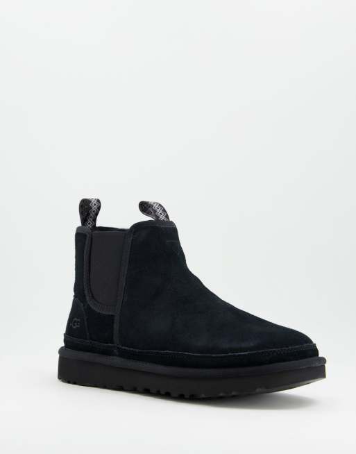 Ugg Neumel sheepskin chelsea boots in black | ASOS