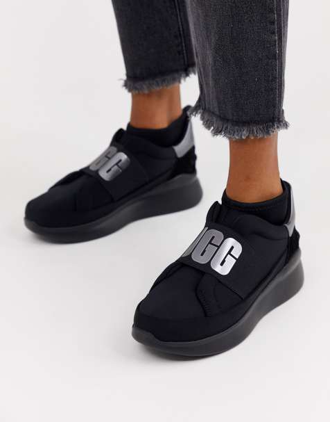 UGG - Neutra - Baskets à logo métallisé - Noir