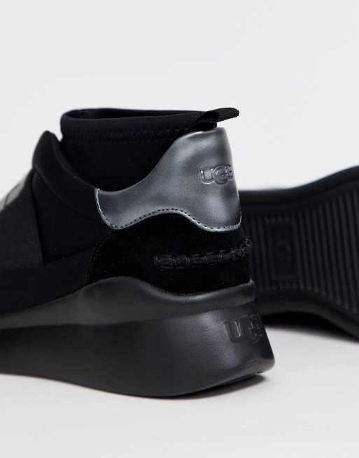 UGG - Neutra - Sneakers met metallic logo in zwart, 2 van 4