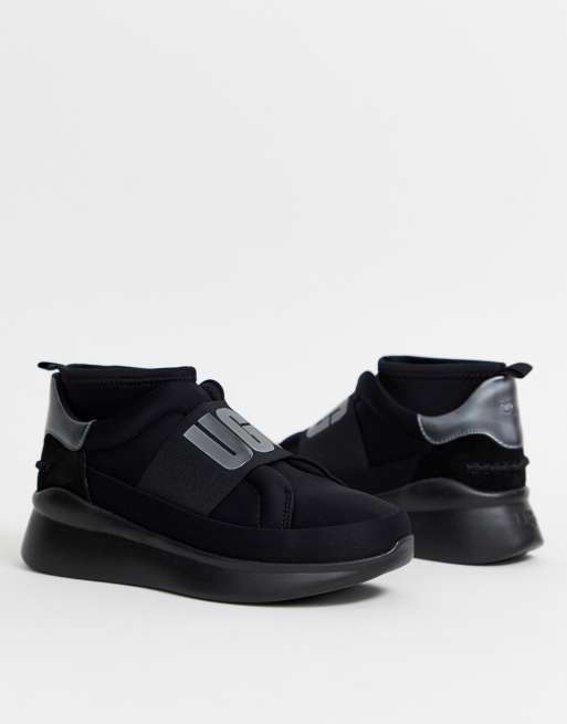UGG - Neutra - Sneakers met metallic logo in zwart, 4 van 4