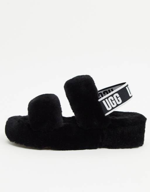 UGG Oh Yeah double strap flat sandals in black