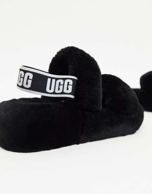 Ugg yeah slippers online black