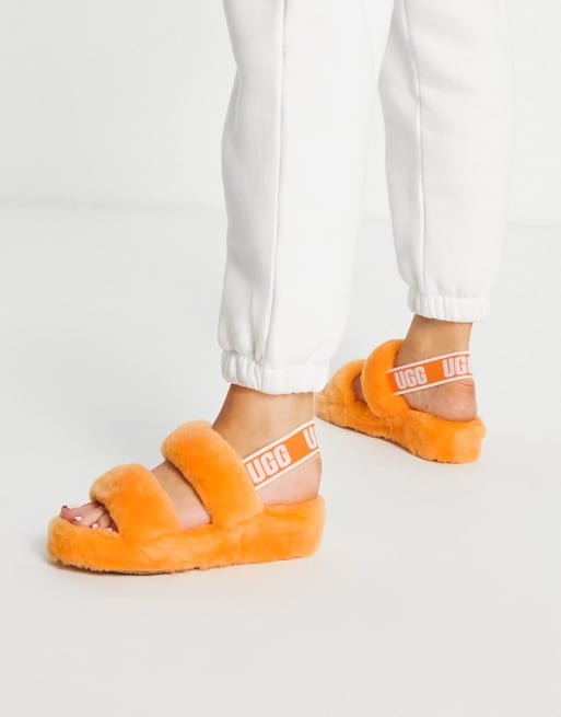 UGG Oh Yeah double strap sandals in orange ASOS