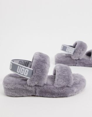 ugg oh yeah logo double strap sandals