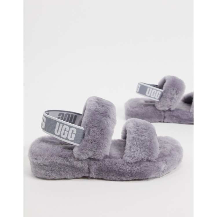 Grey ugg best sale sandals