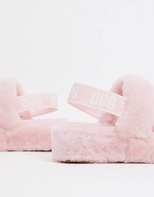 Pink on sale ugg sliders