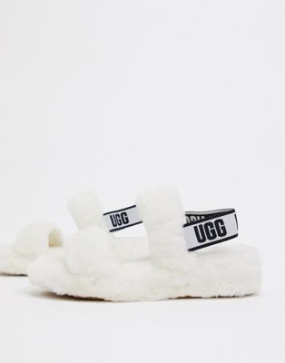ugg sandals white