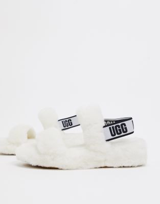 ugg slides white