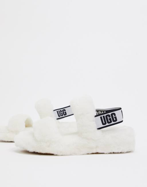 UGG Oh Yeah slide sandals in white