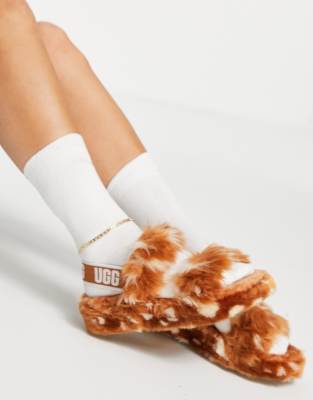 UGG Oh Yeah Spots sandals in natural | ASOS