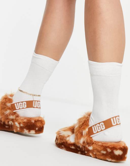 UGG Oh Yeah Spots sandals in natural | ASOS