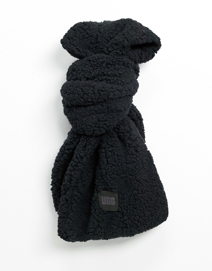UGG - Oversized teddy-tørklæde-Sort