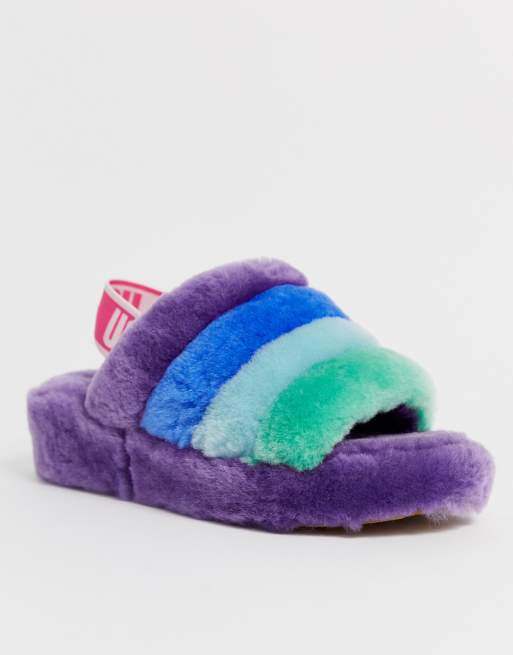 Multi color ugg sandals hotsell