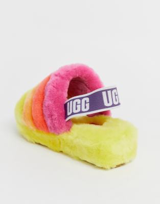 ugg fluff yeah slippers yellow