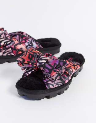 graffiti ugg slides