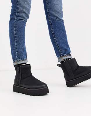 ugg black biker boots