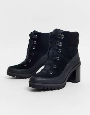 ugg black heel boots