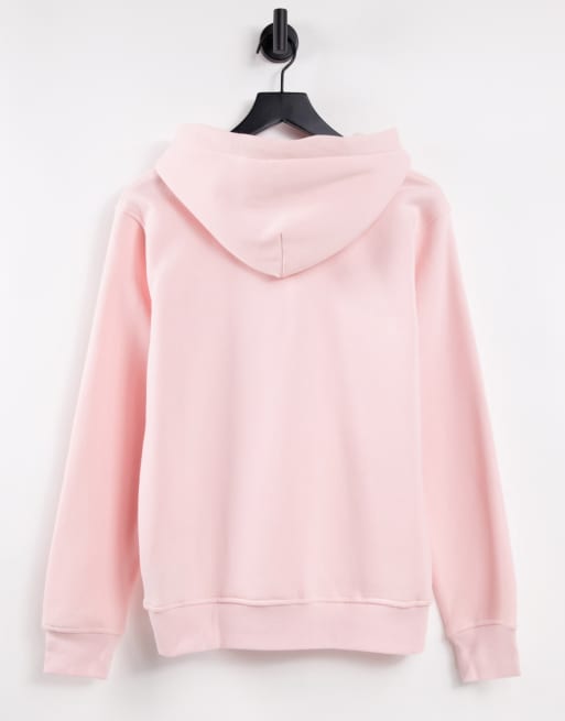 UGG Rey fuzzy logo hoodie in pink | ASOS