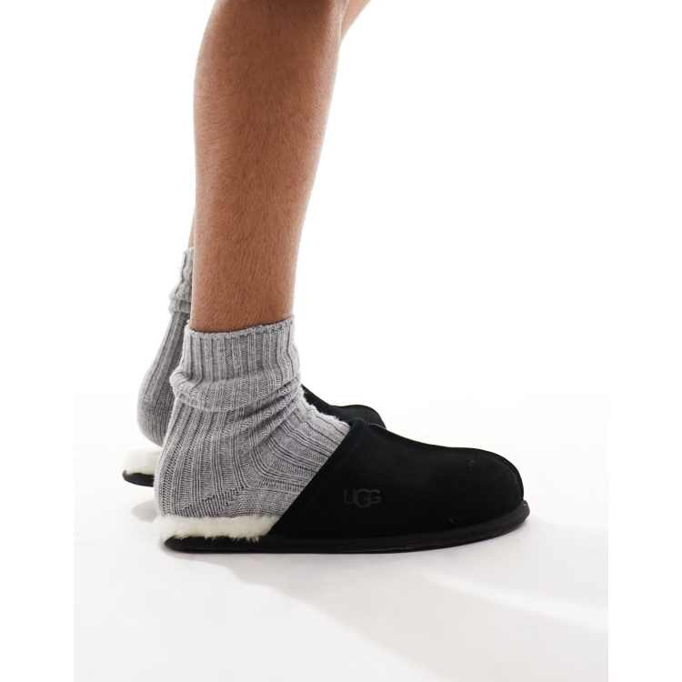 Ugg black mens online slippers