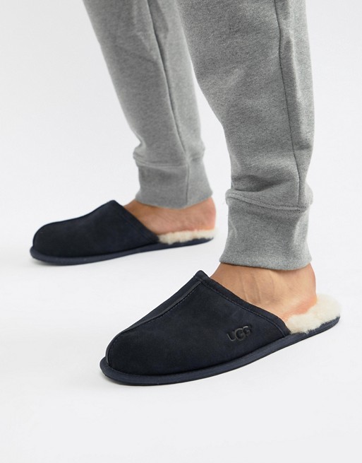 UGG Scuff slippers in navy suede | ASOS