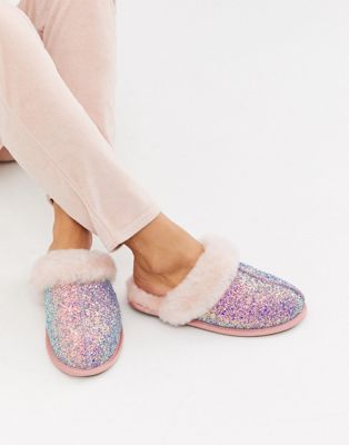 ugg pink glitter slippers
