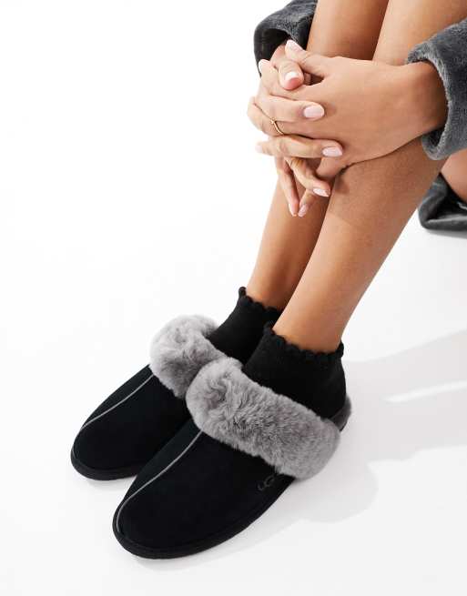 UGG – Scuffette II – Czarne kapcie, 4 z 4