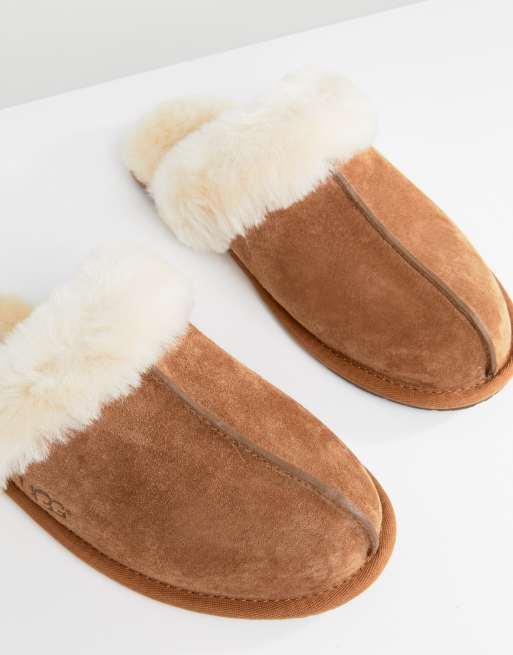 UGG – Scuffette II – Kasztanowe kapcie, 4 z 4