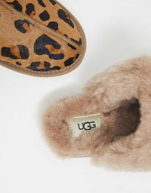 Ugg scuffette slippers leopard hot sale