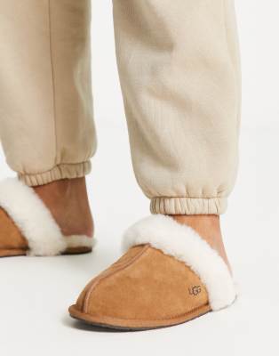 Shop Ugg Scuffette Ii Slippers In Chestnut-brown