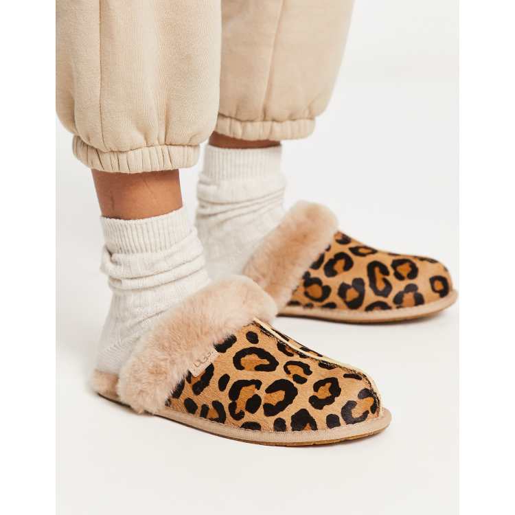 Ugg cheetah hot sale print slippers